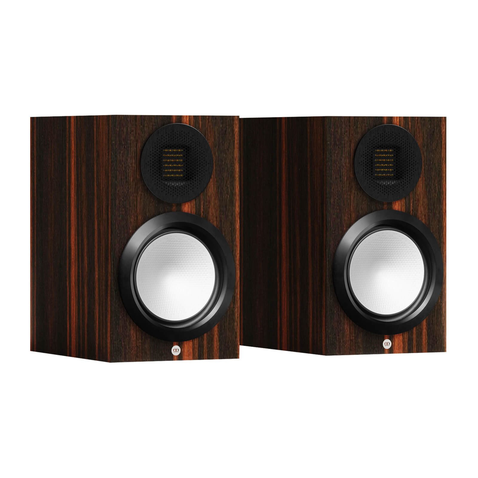Caixa bookshelf Monitor Audio Gold 50 - 6G Macassar - Par