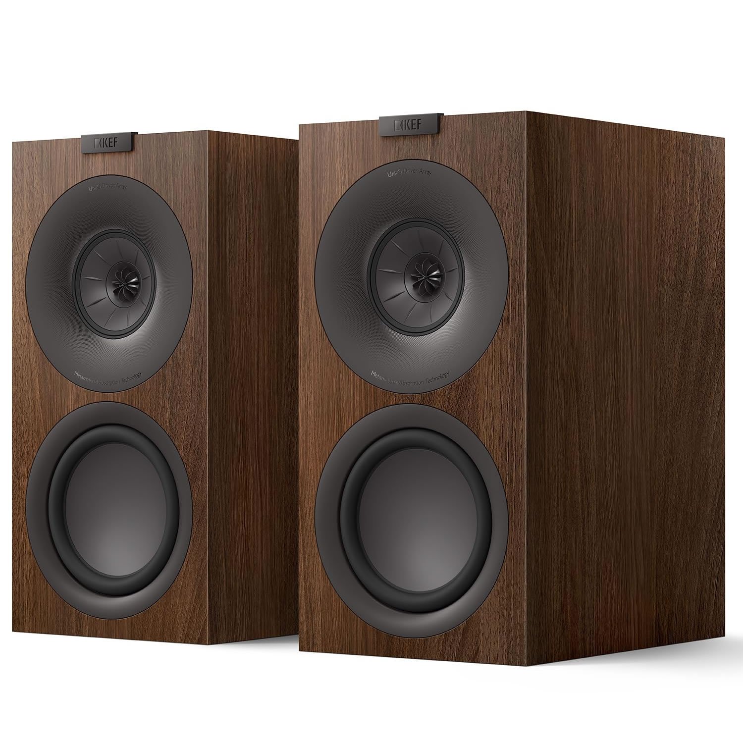 Caixa Bookshelf Q Concerto Meta 3 vias - Walnut - Par