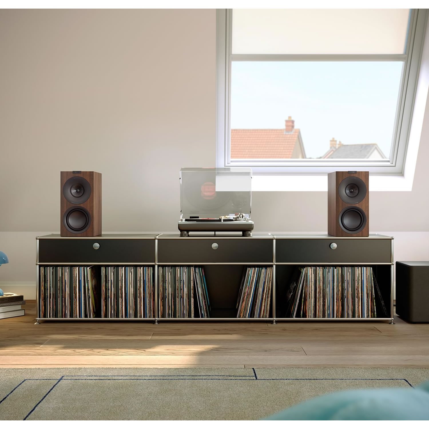 Caixa Bookshelf Q Concerto Meta 3 vias - Walnut - Par - Imagem 6
