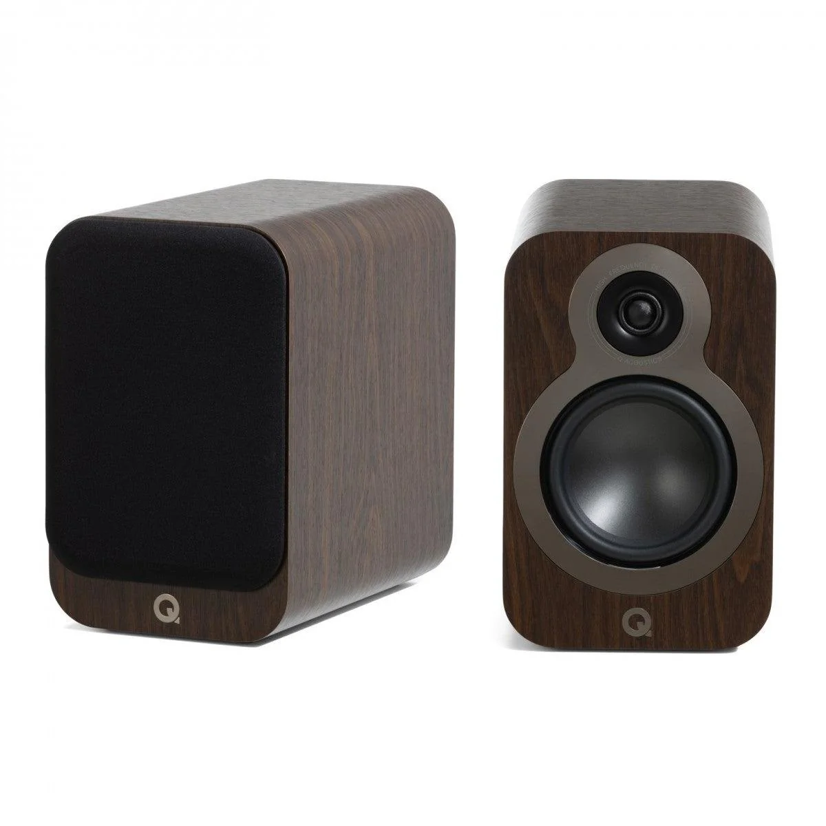Caixa bookshelf Q Acoustics 3020C Walnut - Par