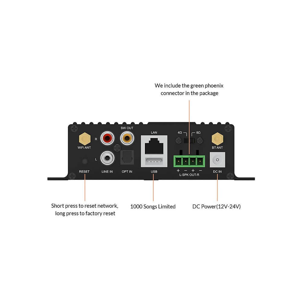 Amplificador Streaming Arylic S100 Wi-fi - Bluetooth - Imagem 2