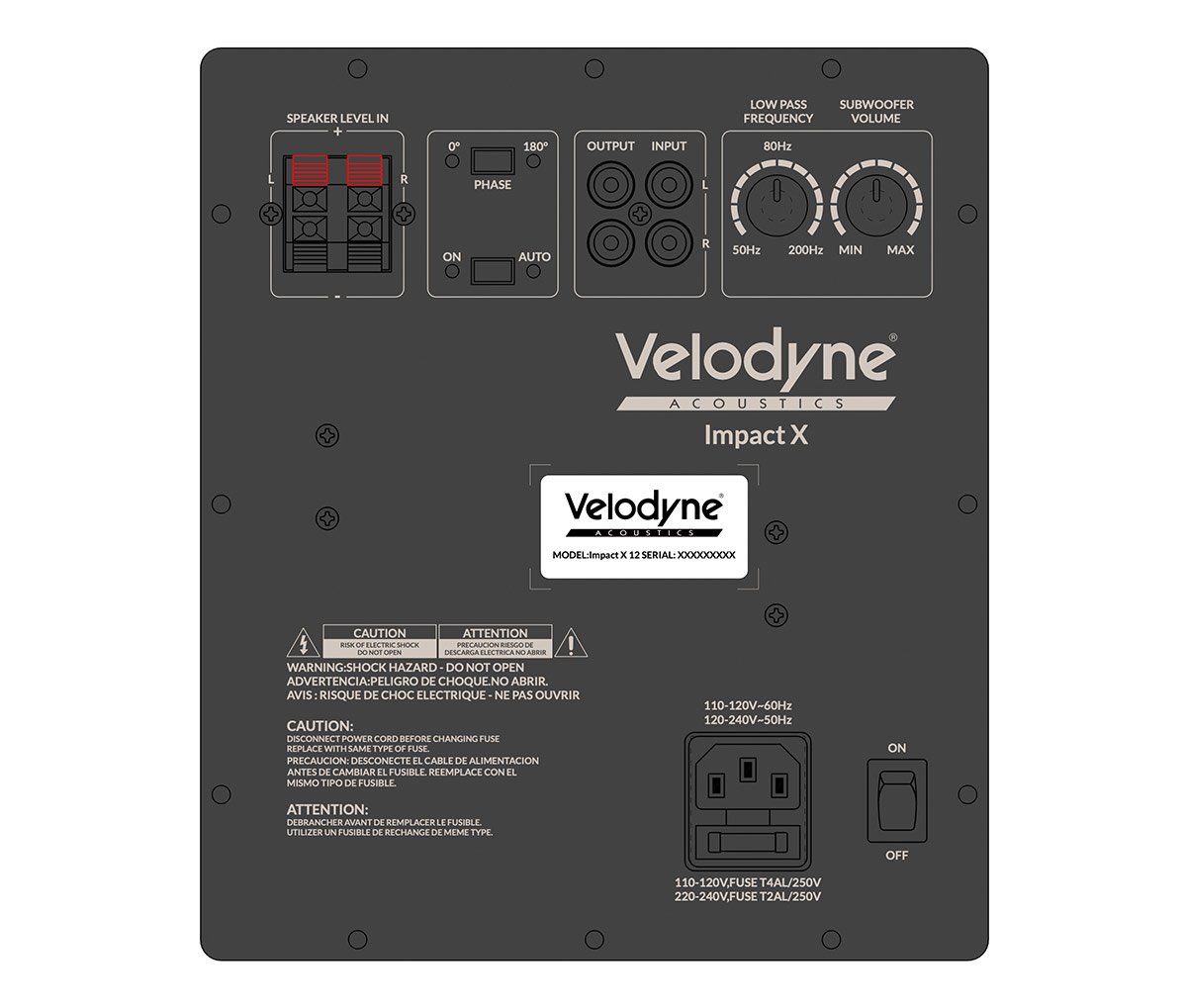 Subwoofer Velodyne Impact X12 - 600W - preto - Imagem 4