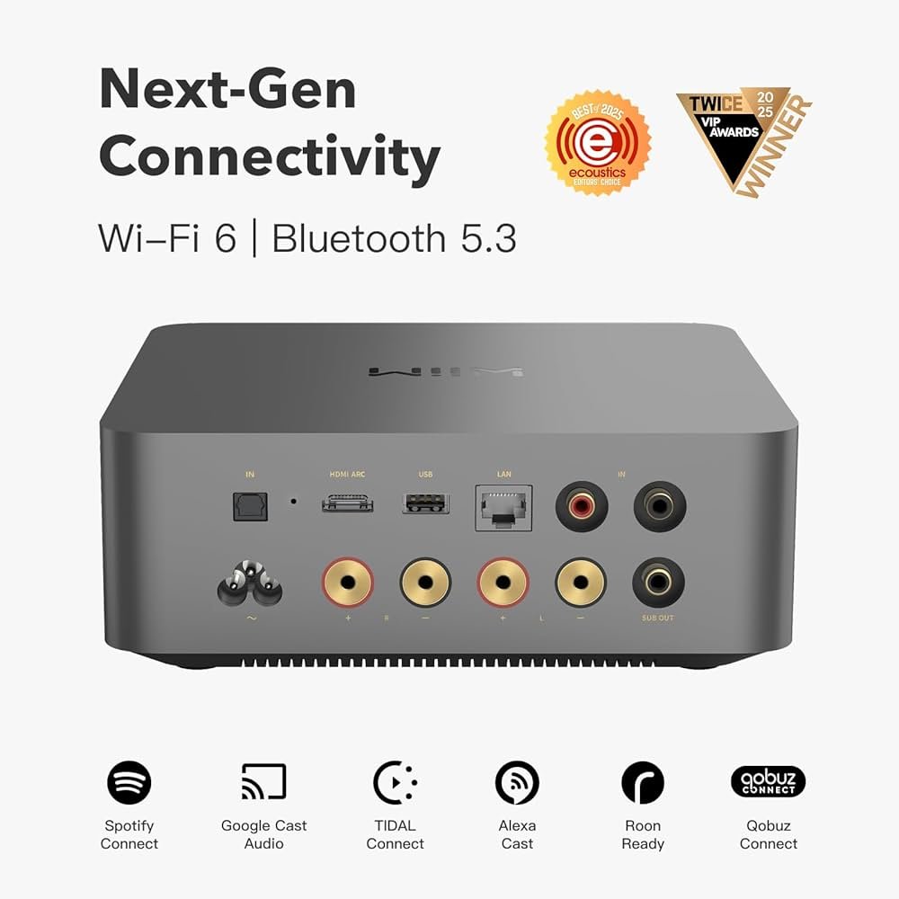 Amplificador integrado WiiM AMP Ultra - Streaming - Dac - HDMI - Imagem 4