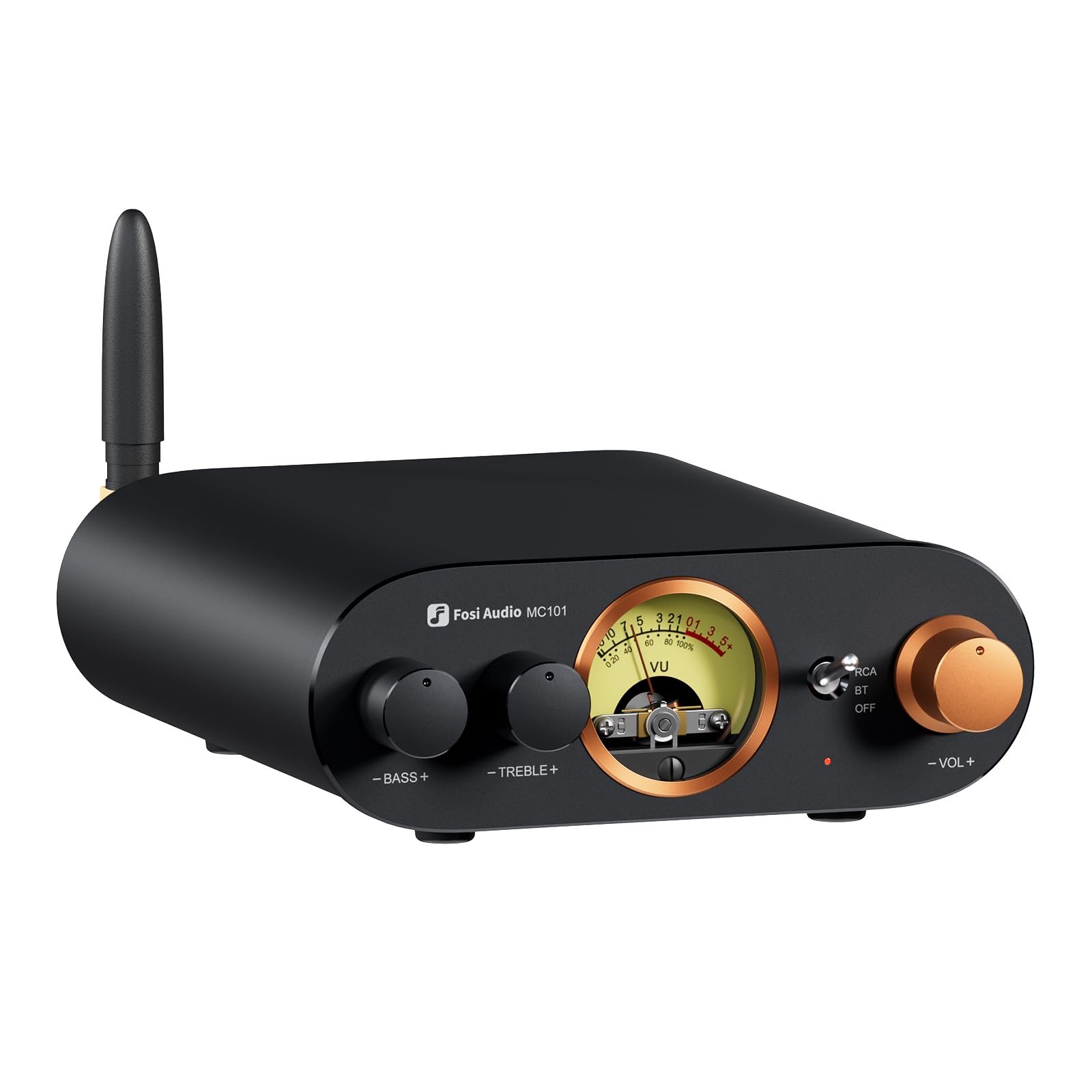 Amplificador estéreo Fosi Audio MC101 VU - Bluetooth