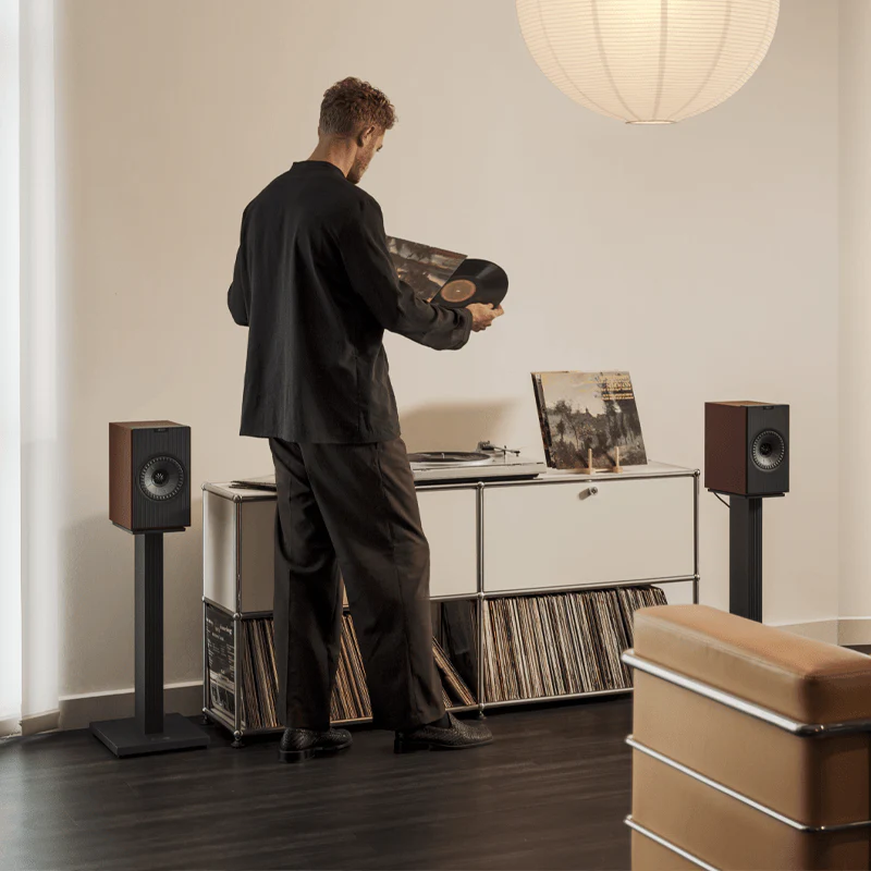 Caixa bookshelf amplificada KEF Coda W - Wireless - Vintage Burgundy - Par - Imagem 6