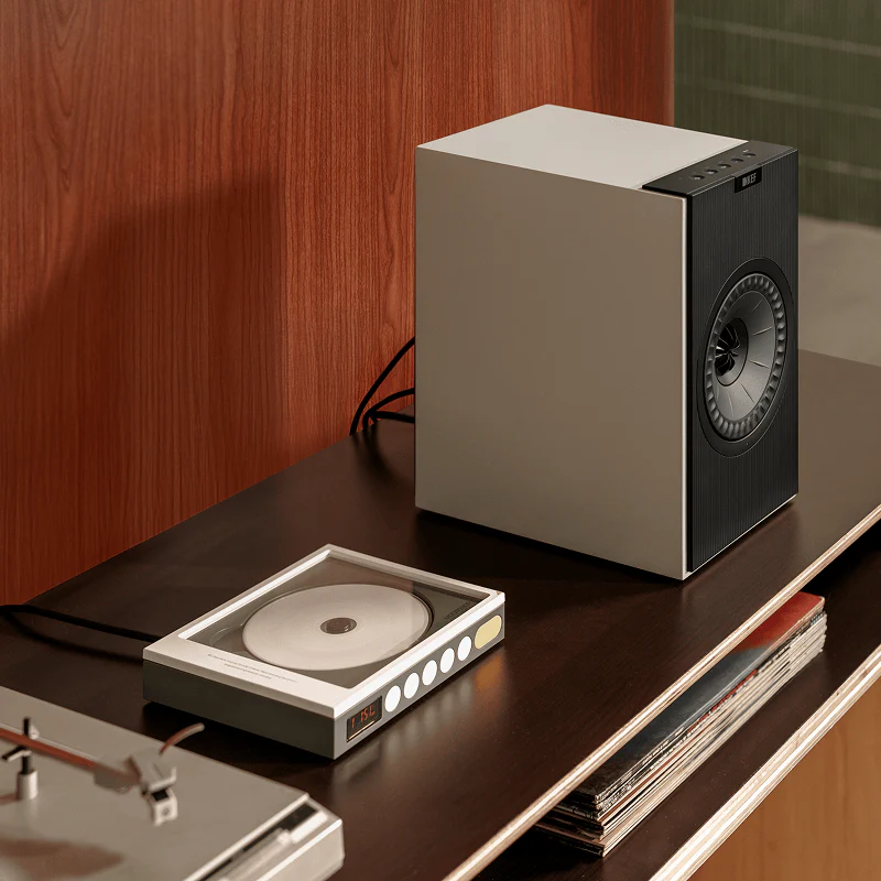 Caixa bookshelf amplificada KEF Coda W - Wireless - Nickel Grey - Par - Imagem 4