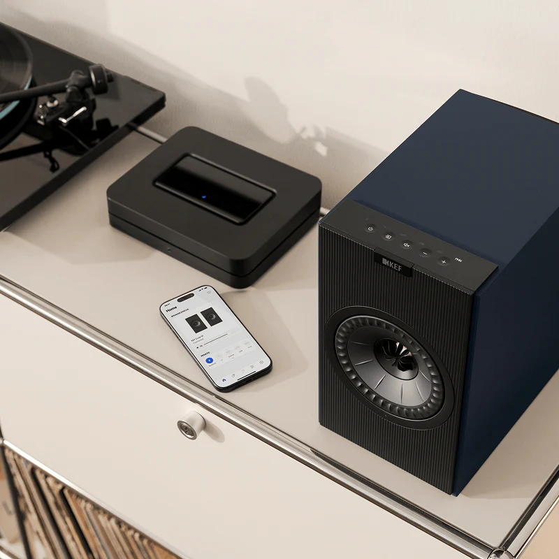Caixa bookshelf amplificada KEF Coda W - Wireless - Midnight Blue - Par - Imagem 4