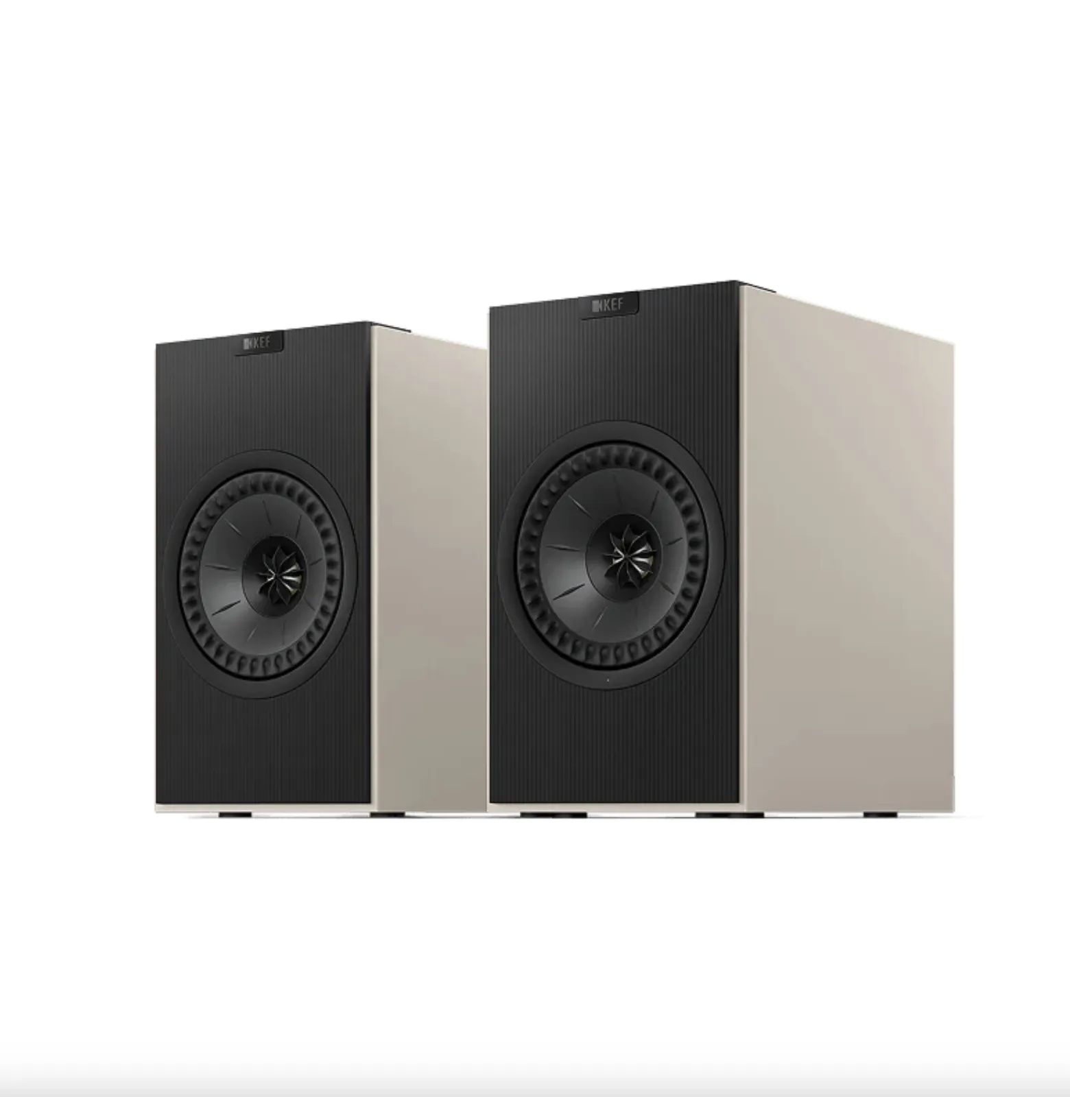 Caixa bookshelf amplificada KEF Coda W - Wireless - Nickel Grey - Par
