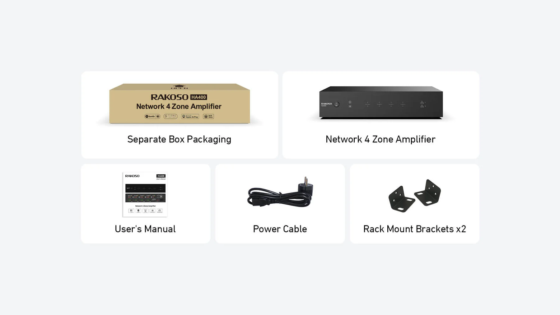 Amplificador multiroom Arylic Rakoso HA400 - 4 zonas - Streaming - Airplay2 - Imagem 5