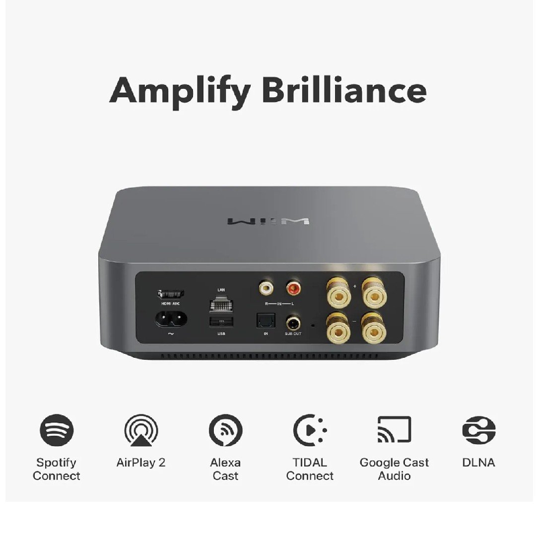 Amplificador integrado WiiM AMP - Streaming - Dac - HDMI - Imagem 3