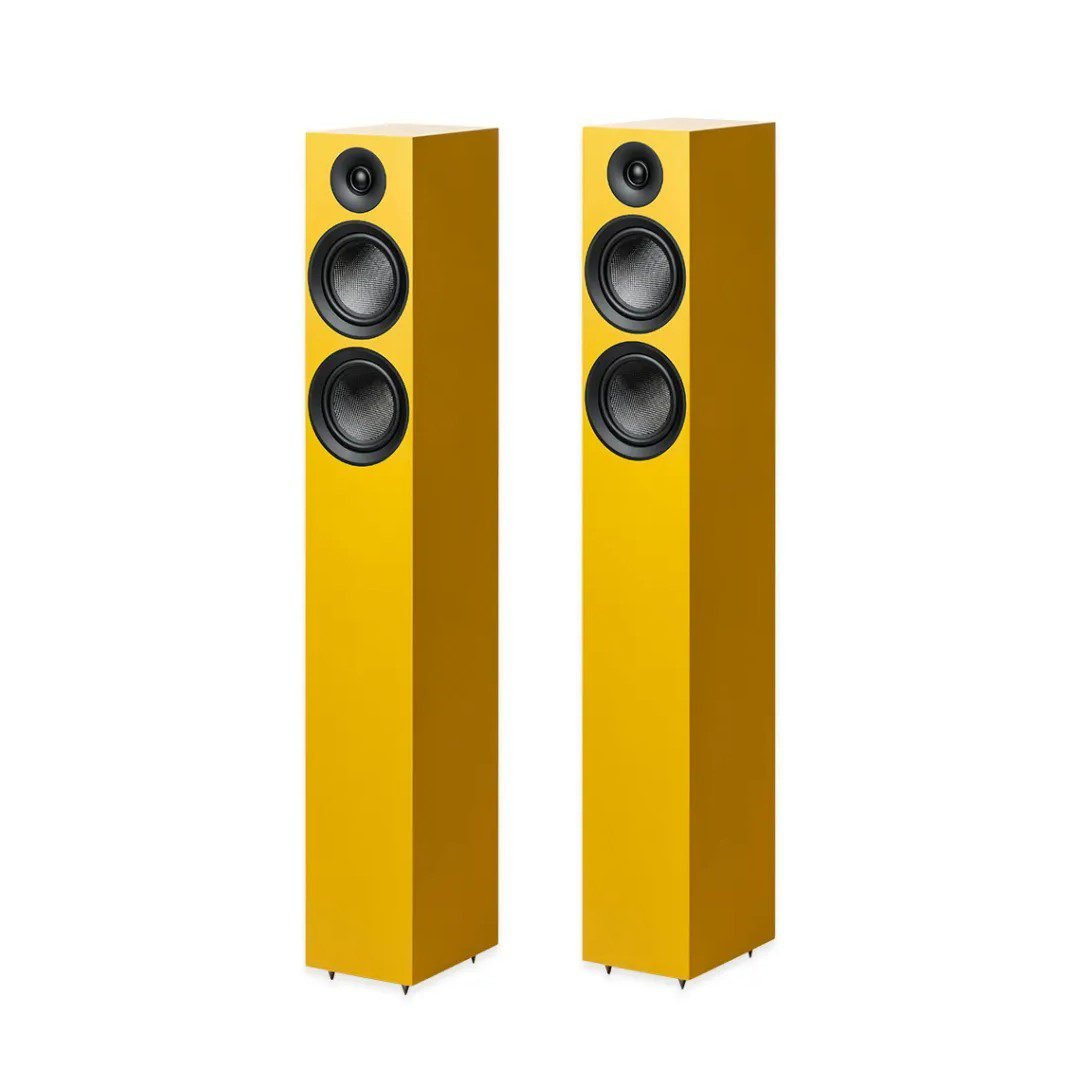 Caixa Torre Pro-ject Speaker Box 12E Carbon - Yellow - Par