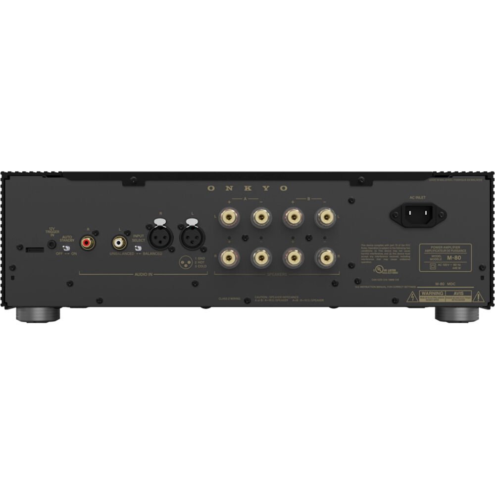 Amplificador 2 canais Onkyo Icon M-80 - 150W - Black - 110V - Imagem 4