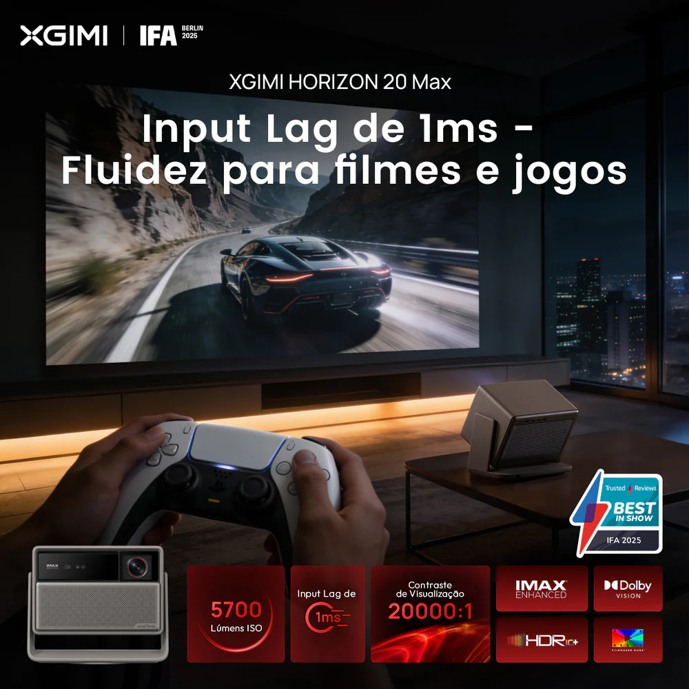 Projetor Laser XGIMI HORIZON MAX 20 - 4K 3D - 5700 lumens - Imax - Imagem 4