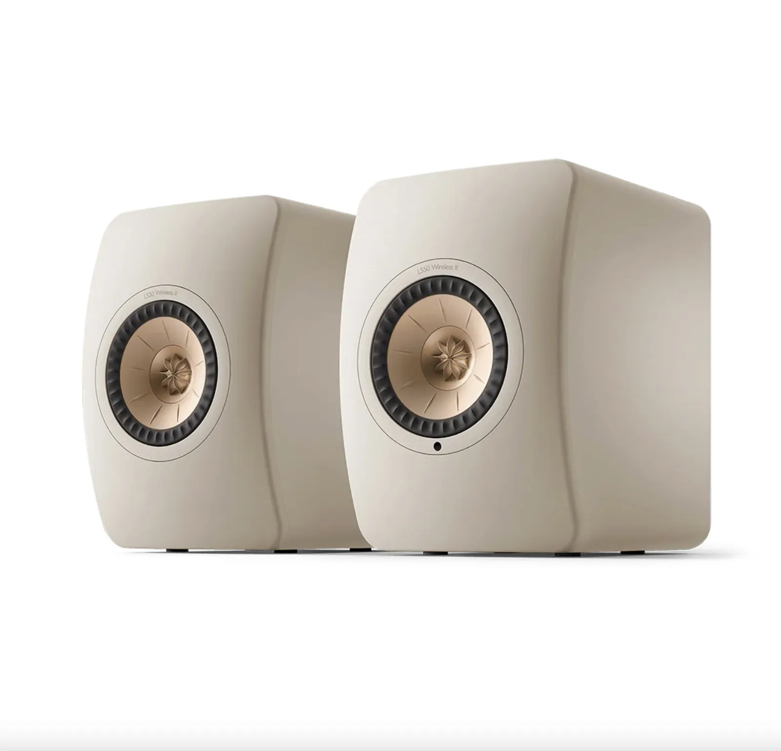 Caixa bookshelf amplificada KEF LS50 Wireless II - Sand Shell