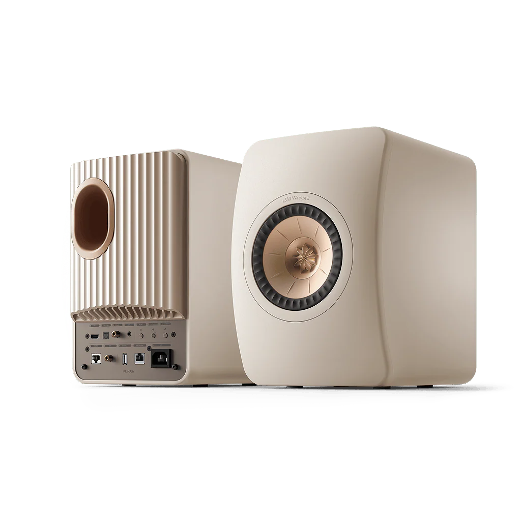 Caixa bookshelf amplificada KEF LS50 Wireless II - Sand Shell - Imagem 2