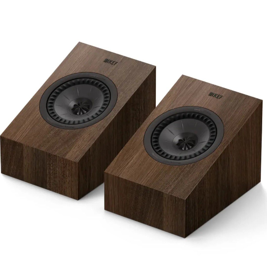 Caixa Dolby Atmos KEF Q8 Meta - Walnut - Par