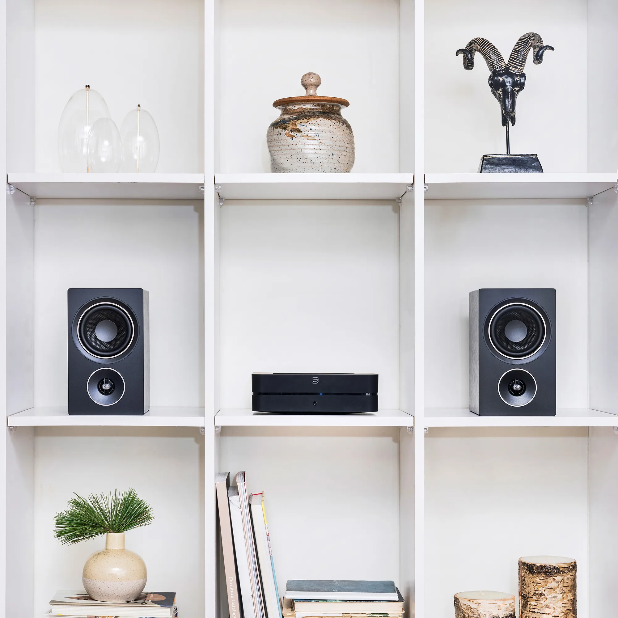 Caixa bookshelf PSB Alpha P5 - Black Ash - Par - Imagem 4