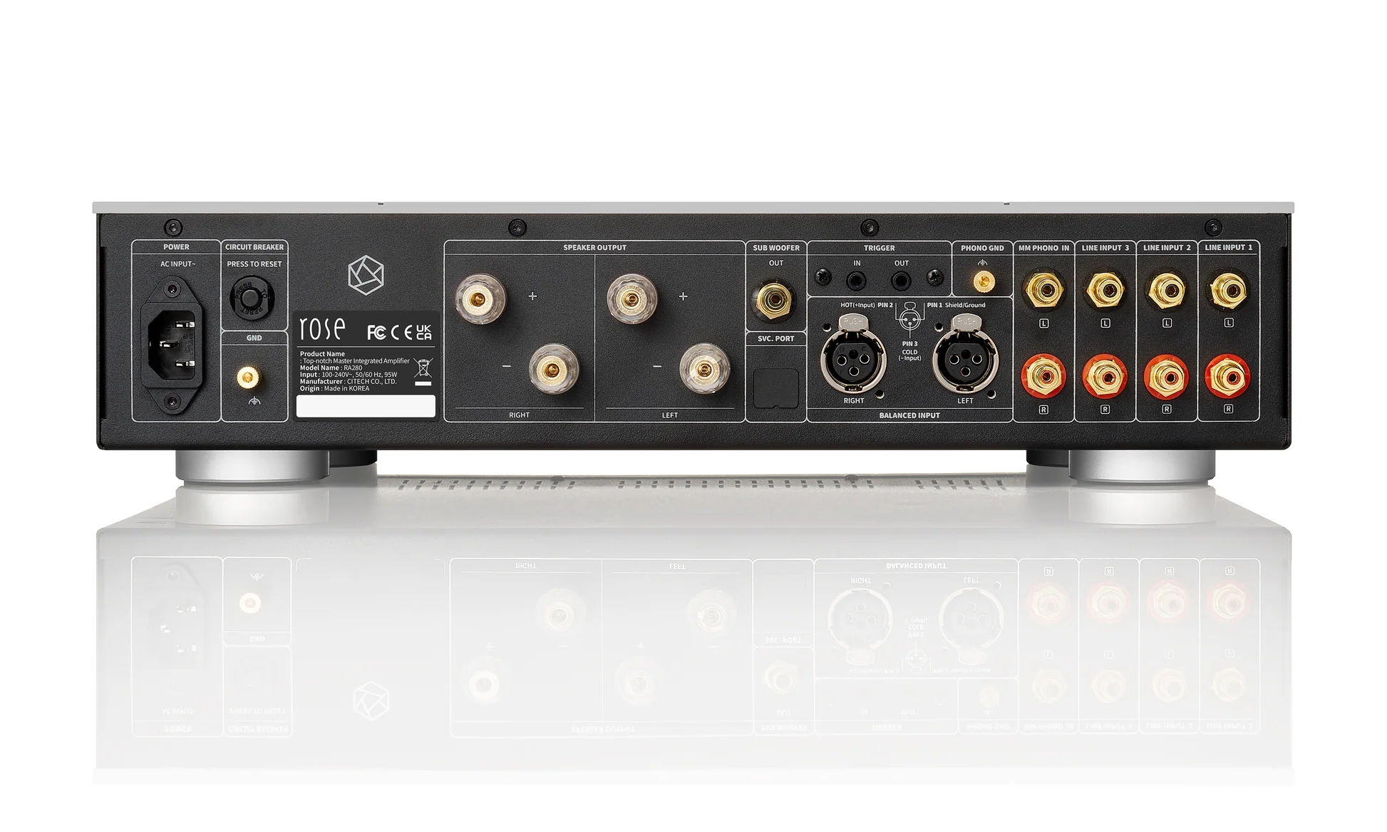 Amplificador integrado HiFi Rose RA280 - Silver - Imagem 4