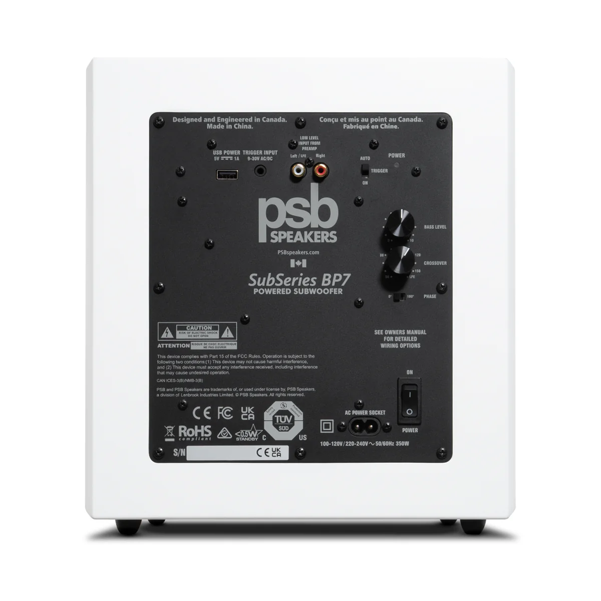 Subwoofer PSB SubSeries BP7 - White - Imagem 3