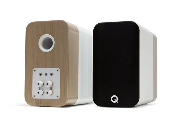 Caixa bookshelf Q Acoustics Concept 300 - White & Light Oak - Par - Imagem 2