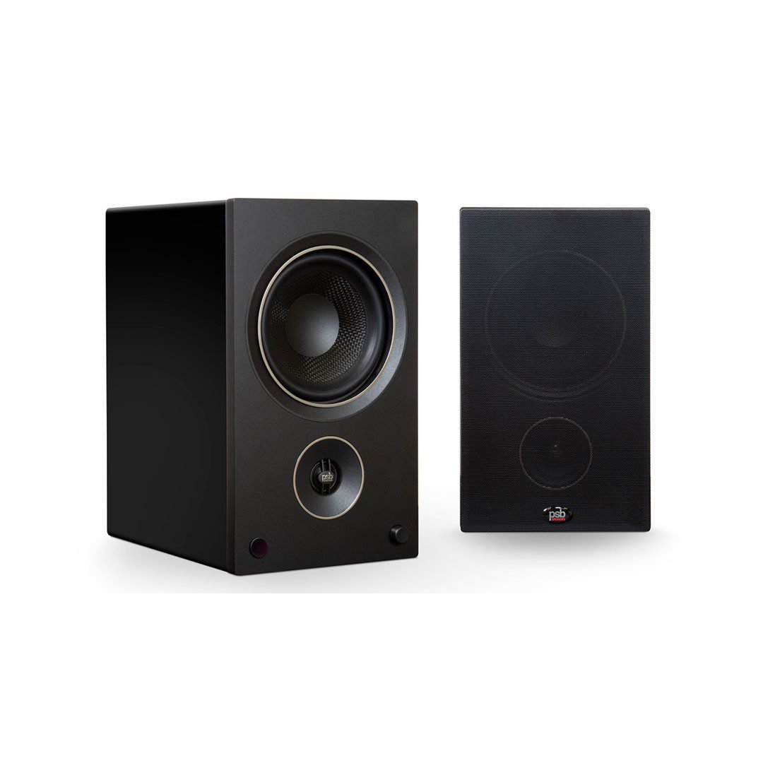 Caixa bookshelf PSB Alpha P5 - Black Ash - Par